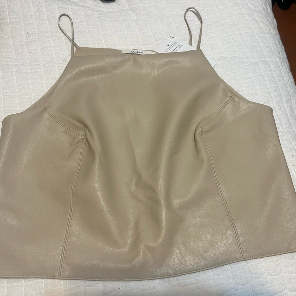 Bailey 44 Leather Tank Top Size Medium